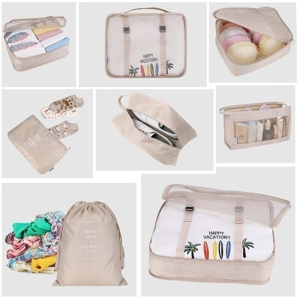 Kit de Bolsa Organizadora de Mala Para Viagem